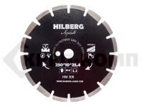 Диск алмазный отрезной 250*25,4*12 Hilberg Hard Materials Лазер асфальт (1 шт.)