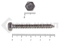 Саморез с шестигранной головой Нержавейка DIN7976 А2 5,5х45 (3200шт)
