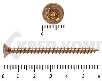 Саморез желтый цинк PHILLIPS 4х60 (5000шт)