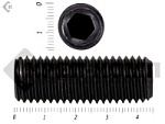 Винт установочный с внутр.шестигранником DIN 913 16х45 пр.12.9 тупой конец, черный МОСКРЕП (20шт.) – фото