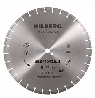 Диск алмазный отрезной 450*25,4*12 Hilberg Hard Materials Лазер (1 шт.)