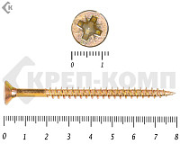 Саморез желтый цинк POZY 6х 80 (1500шт)