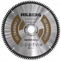 Диск пильный 250*30*100Т Hilberg Industrial Ламинат (1 шт)