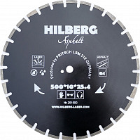 Диск алмазный отрезной 500*25,4*12 Hilberg Hard Materials Лазер асфальт (1 шт.)