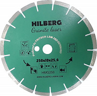 Диск алмазный отрезной 250*25,4*10 Hilberg Гранит Лазер (1 шт.)