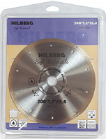 Диск алмазный отрезной 200*25,4 мм Hilberg серия Soft Materials Hyper Thin (1 шт.)