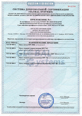 Сертификат соответствия на такелаж 02