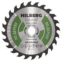 Диск пильный по дереву 230*30*24Т Hilberg Industrial (1 шт.)