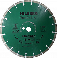 Диск алмазный отрезной 300*25,4*10 Hilberg Гранит Лазер (1 шт.)
