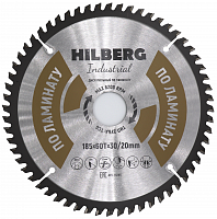 Диск пильный 185*30/20*60Т Hilberg Industrial Ламинат (1 шт)