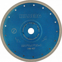 Диск алмазный отрезной 250*25,4/22,23 мм Hilberg Турбо ультратонкий х-тип (1 шт.)